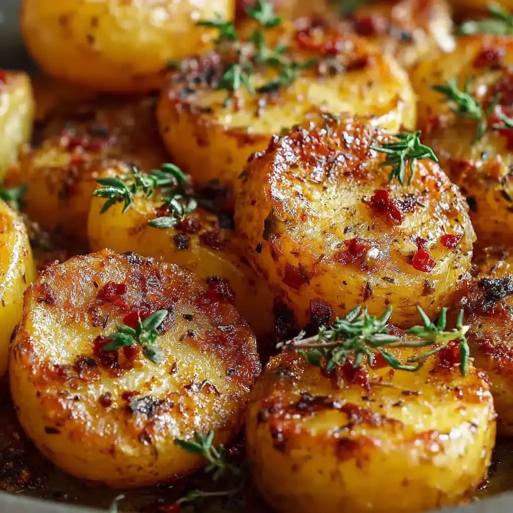 Pommes de Terre Rôties à la Moutarde et au Thym