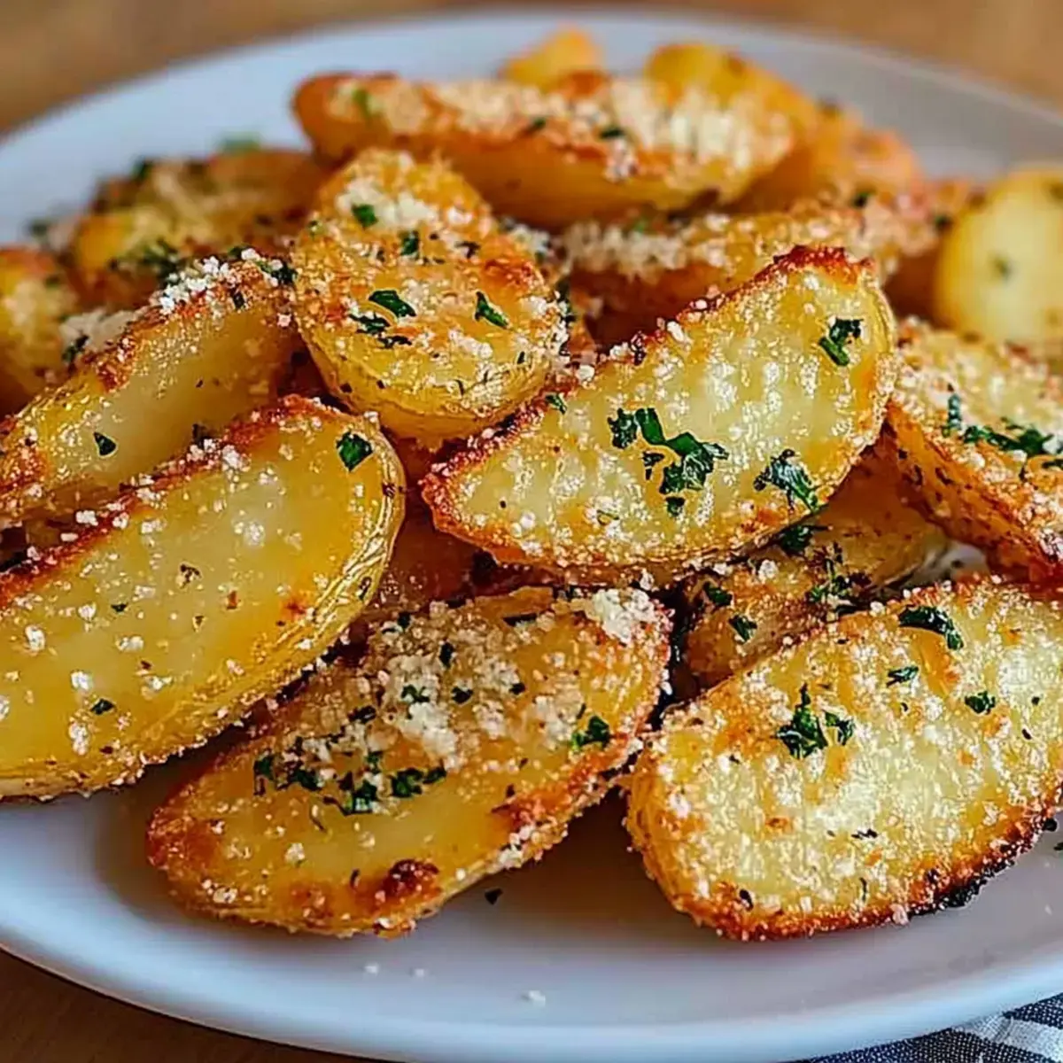 Les Meilleures Pommes de Terre Rôties à l'Ail et au Parmesan 2 pommes de terre rôties à l'ail et au parmesan