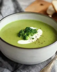 Velouté de brocoli et pomme de terre onctueux
