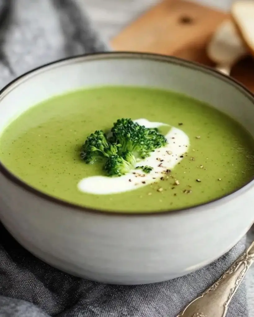 Potage au brocoli et pomme de terre
