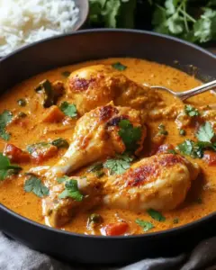 Poulet au curry crémeux au lait de coco