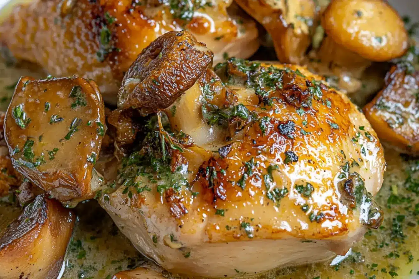 Poulet, girolles et chanterelles 2 poulet aux girolles et chanterelles