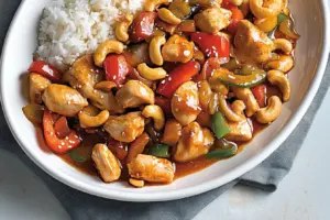 Poulet aux noix de cajou à la mijoteuse