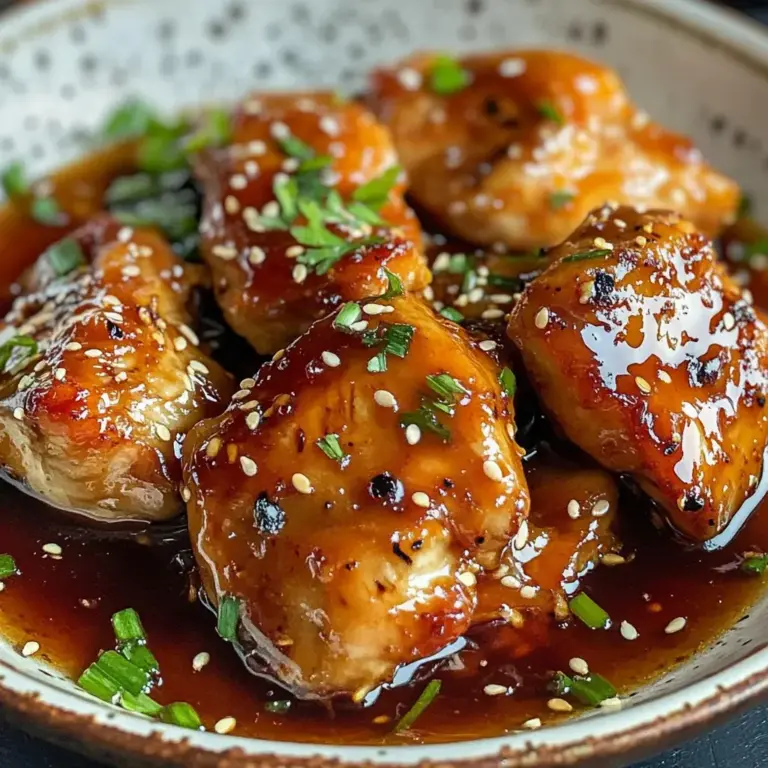 Poulet caramélisé savoureux