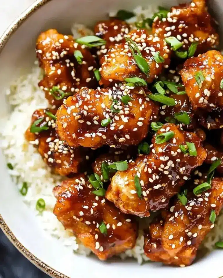 Poulet croustillant au sésame avec sauce asiatique collante