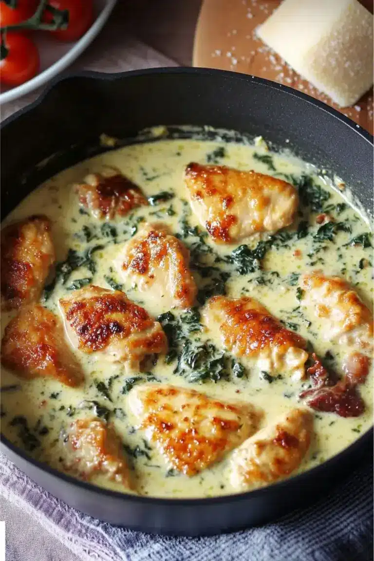 Poulet Crémeux Au Parmesan
