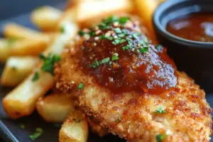 Poulet frit doré et croquant classique