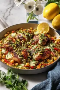 Poulet Méditerranéen au Citron et Couscous