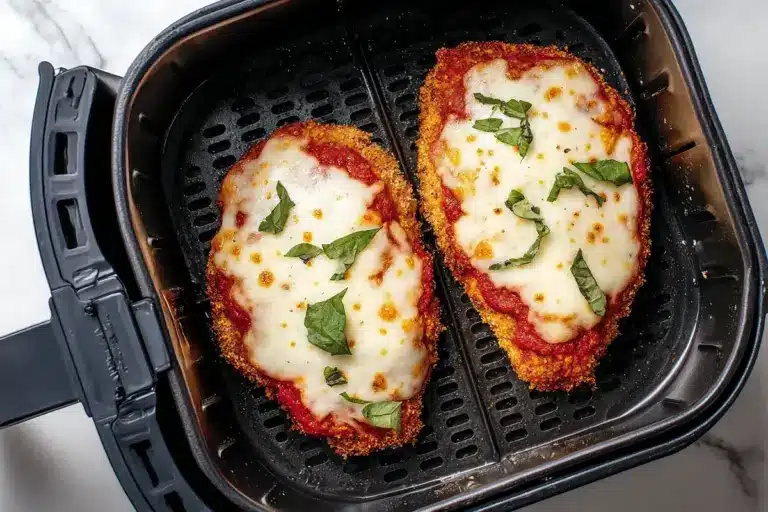 Poulet parmesan à la friteuse à air : le repas rapide aux saveurs italiennes qui croustille de bonheur