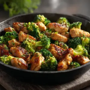 Poulet sauté au brocoli