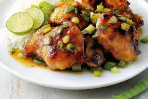 Poulet sauté parfumé à la citronnelle