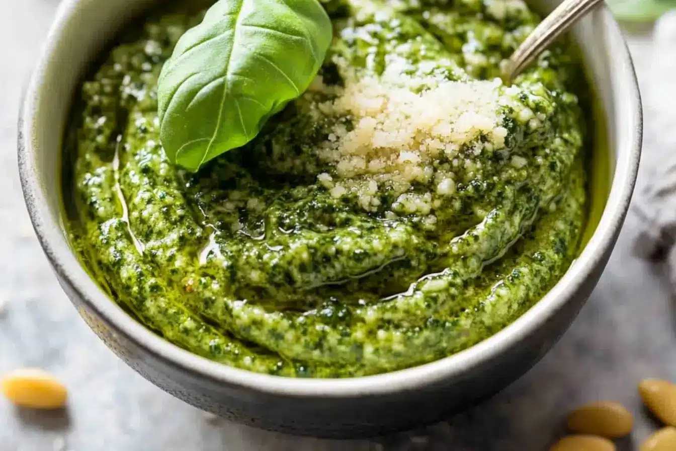 Pesto maison 2 préparation du pesto