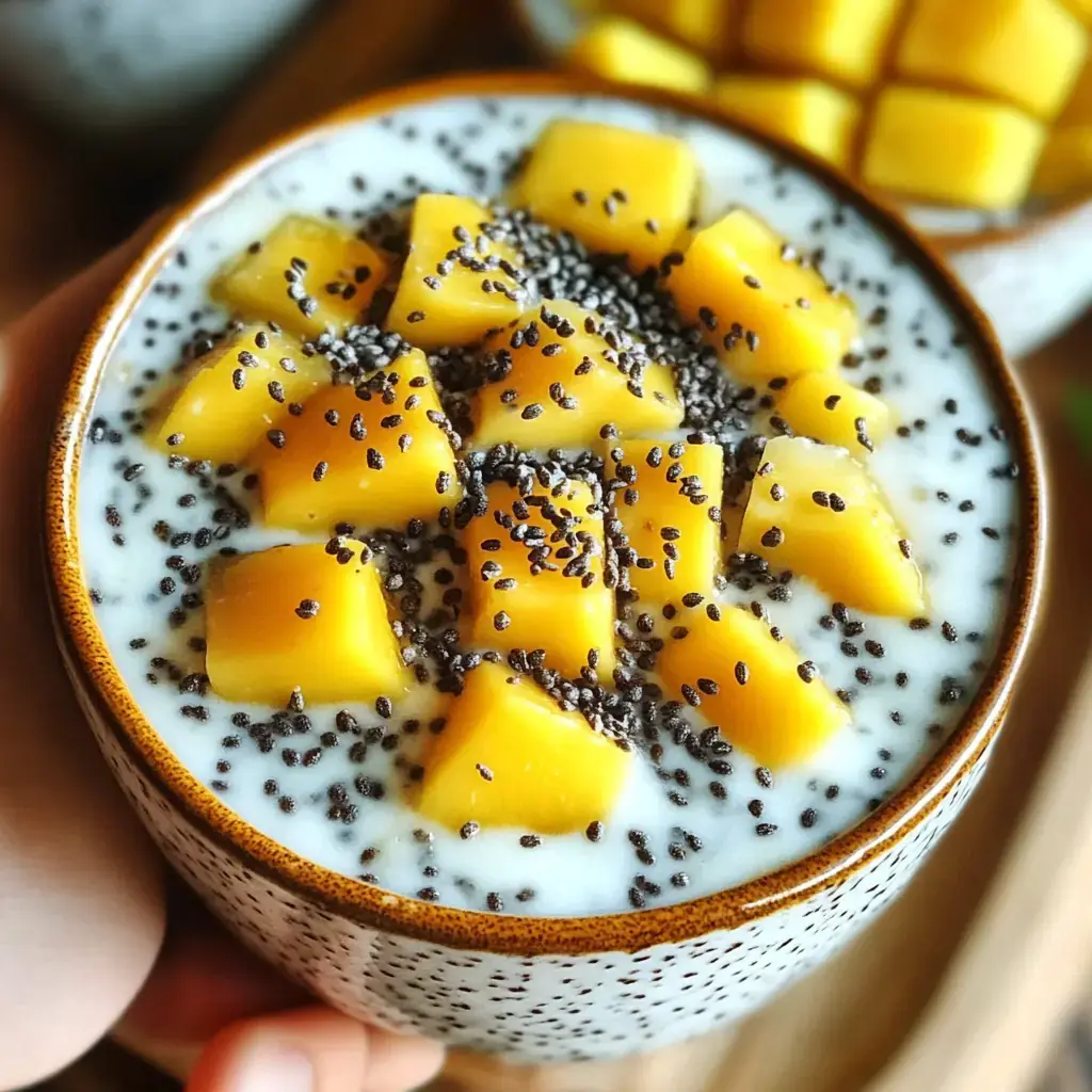 Chia coco mangue petit déj