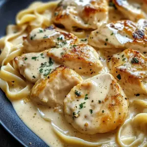 Pâtes au poulet et sauce crémeuse au Boursin