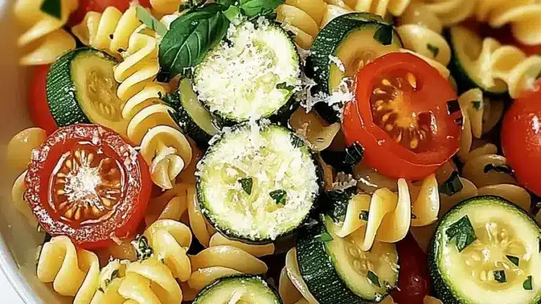 Pâtes courgettes tomates cerises Rapides et Savoureuses