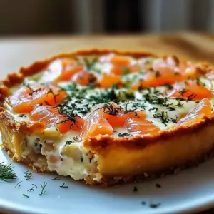 Quiche au saumon et Boursin