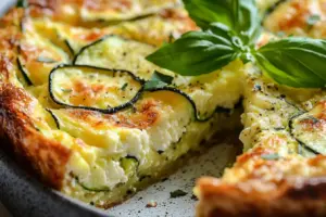 Quiche légère aux courgettes et ricotta