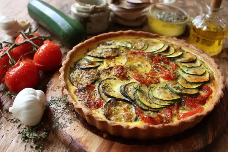 Quiche aux légumes du soleil : une recette estivale savoureuse et colorée