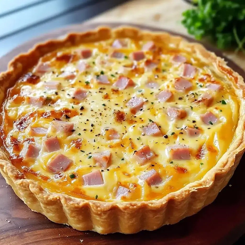 Quiche Légère au Jambon et Fromage à Raclette (Sans Pâte) 2 quiche légère sans pâte