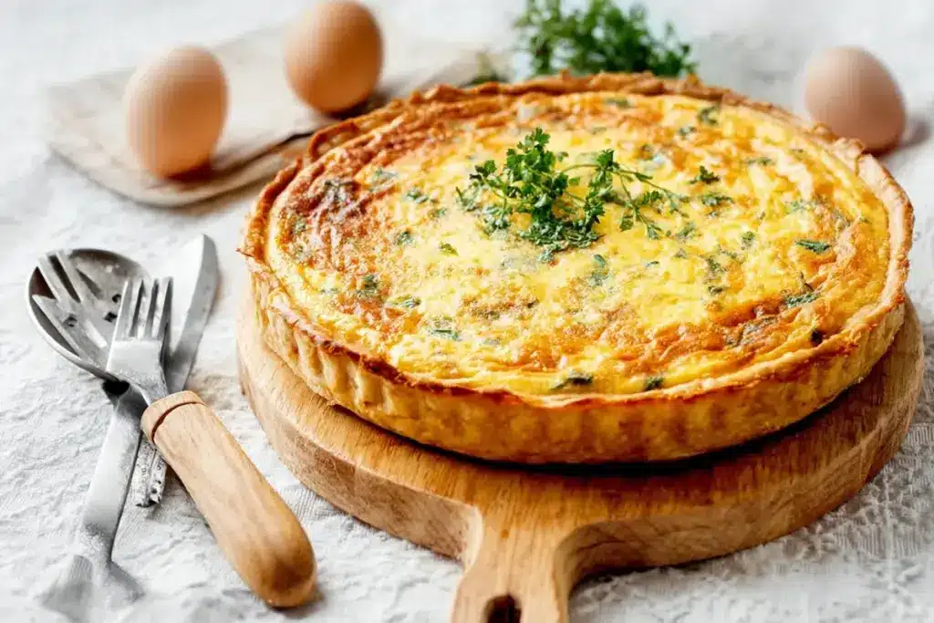 Quiche sans Pâte au Fromage