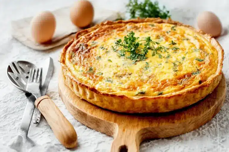 Quiche sans Pâte au Fromage