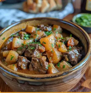 Ragoût de bœuf irlandais traditionnel