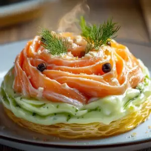 Paris-Brest salé au saumon et avocat