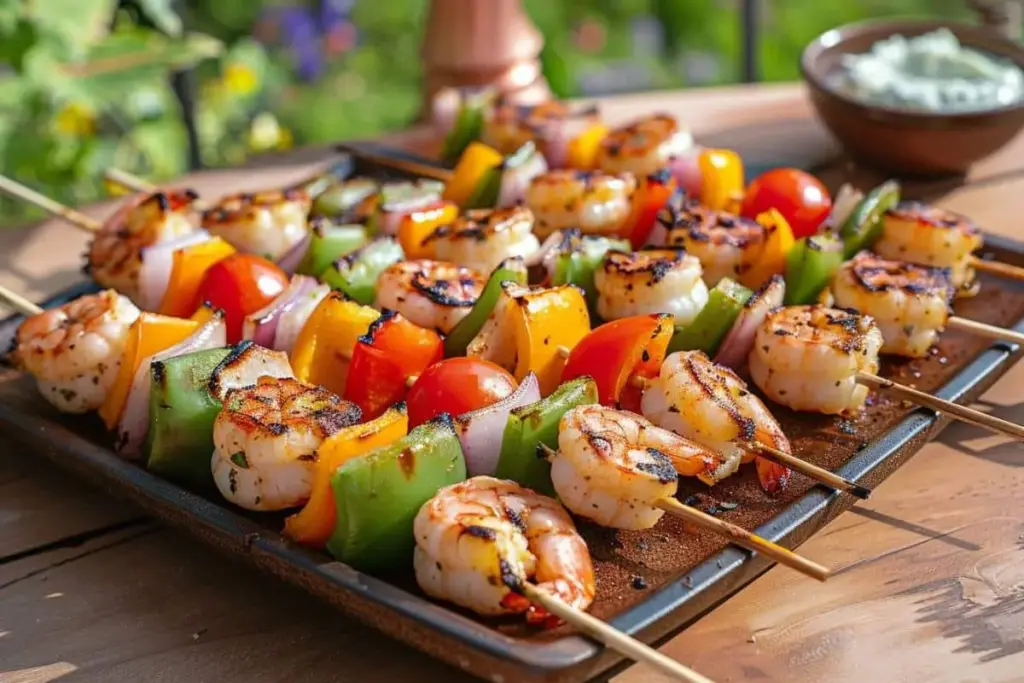 Brochettes de Crevettes à la Grecque à l’Airfryer : Repas Léger et Savoureux en 30 Minutes