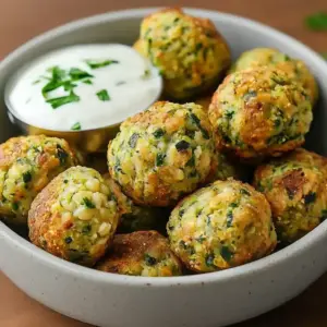 Boulettes pois chiches-courgettes croustillantes