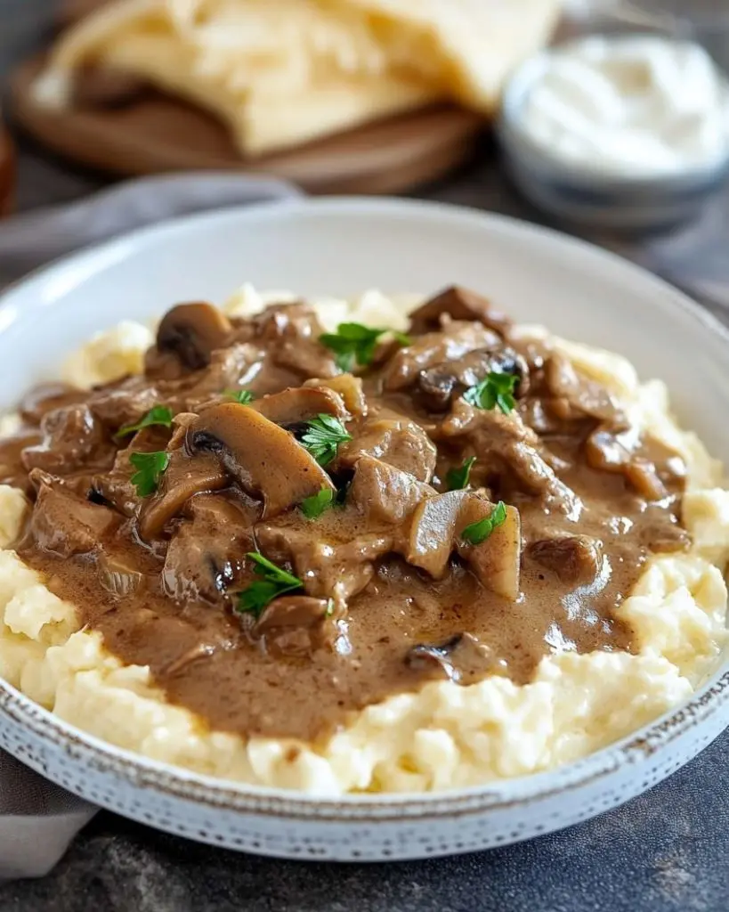 recette buf Stroganoff