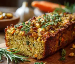 Cake Quinoa-Pois Chiches & Herbes de Provence