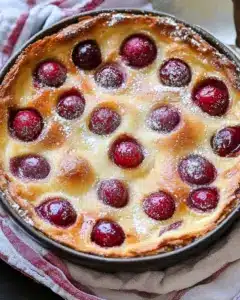 Clafoutis aux cerises traditionnel
