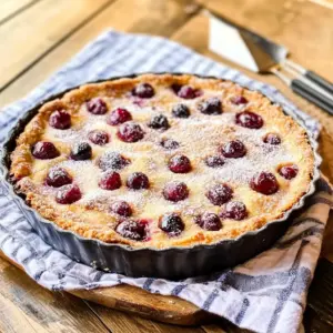 Clafoutis aux cerises traditionnel
