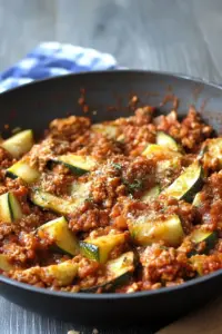 Courgettes Bolognaise fondantes et parfumées