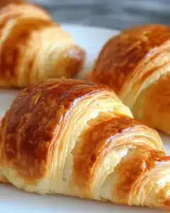 Croissants au beurre faits maison