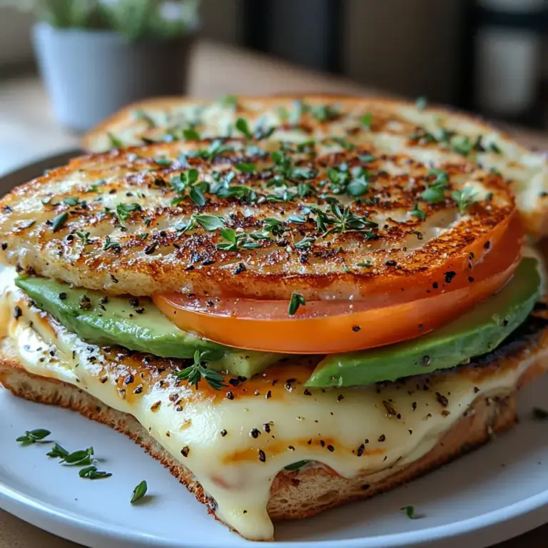 Croque-Monsieur Mozarella, Avocat, Tomate