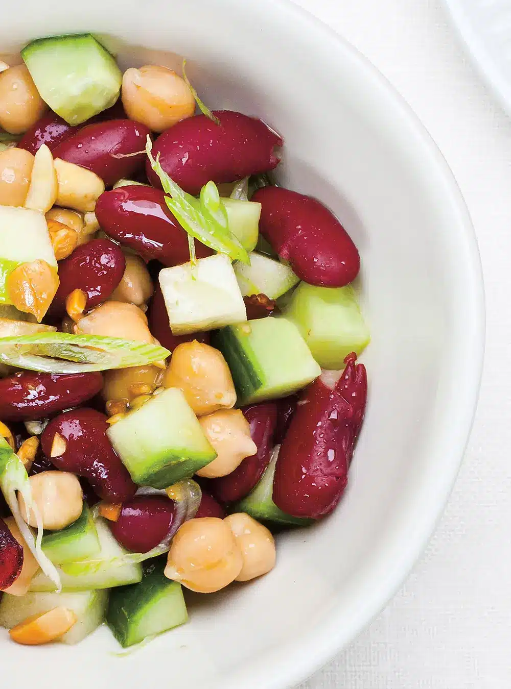 Salade de légumineuses, pommes et canneberges | RICARDO 2 recette de salade