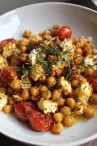 Feta et Pois Chiches Rôtis au Four