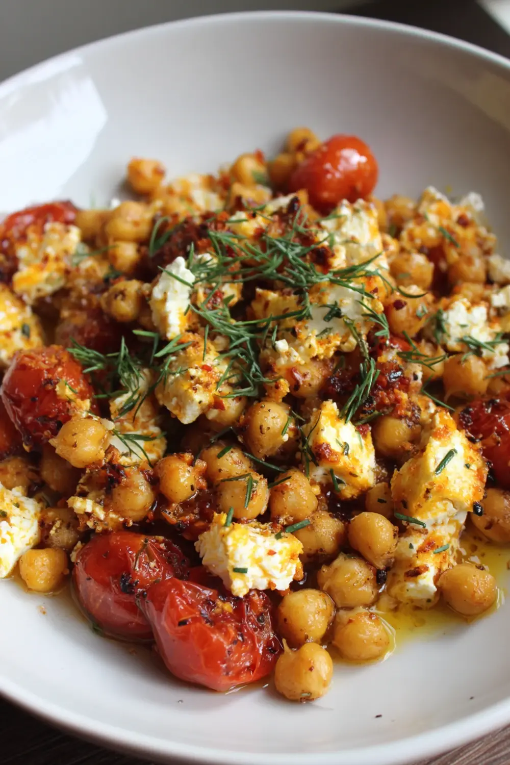 Baked Feta Chickpeas Recipe 2 recette feta et pois chiches rôtis