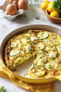 Frittata aux courgettes et feta