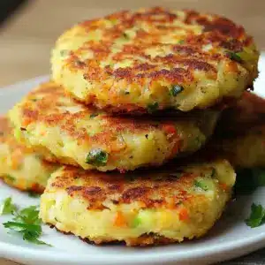 Galettes de légumes croustillantes et fondantes