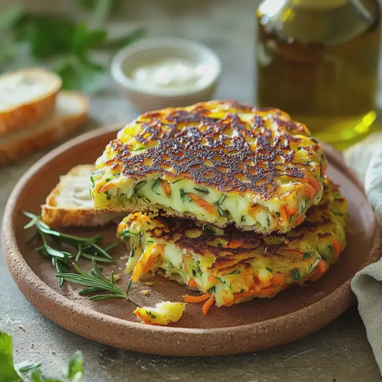 Galettes légumes fromage végétarien – recette facile