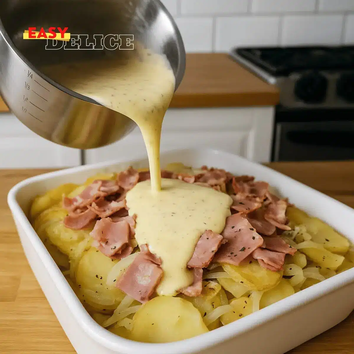 Recette de Pommes de Terre au Jambon : Gratin Réconfortant et Savoureux 2 recette gratin pommes de terre