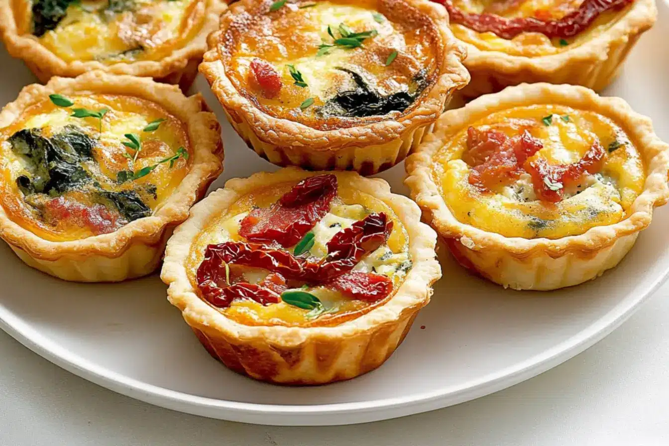 Mini quiches trois saveurs 2 recette mini quiches