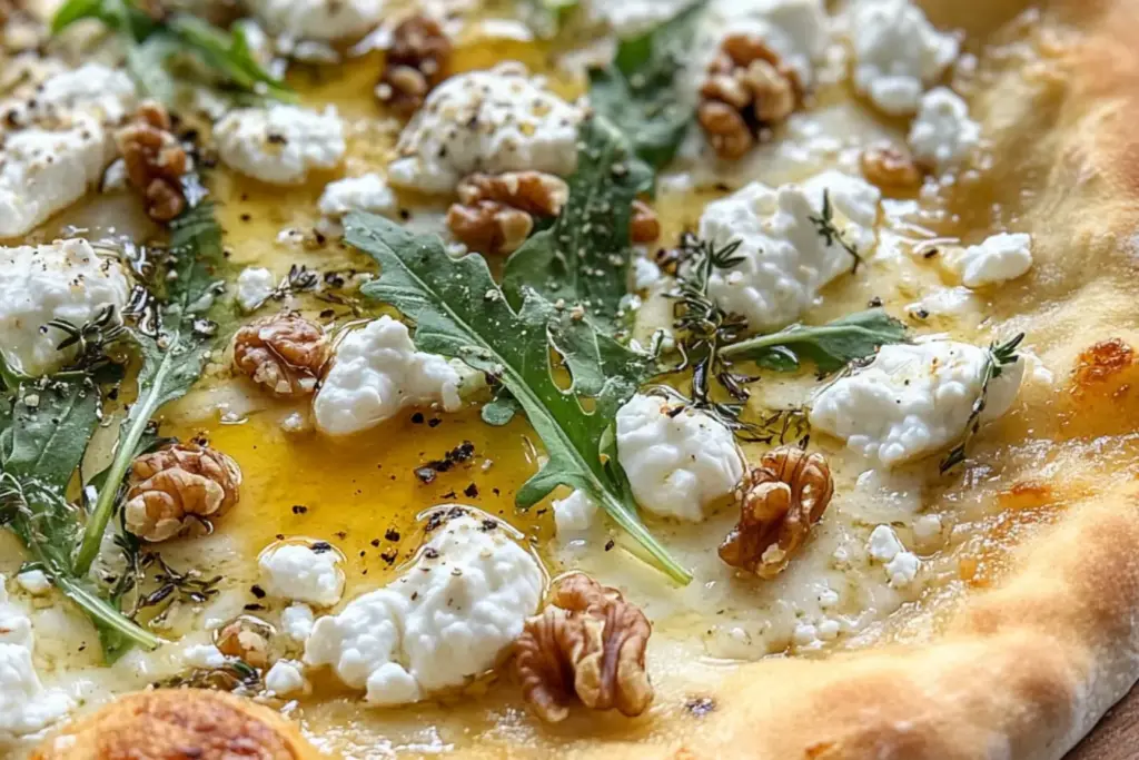 Pizza chèvre miel