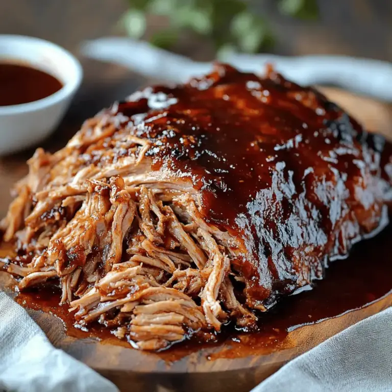 Porc Effiloché Tout Tendre, Sauce Barbecue : Un Plaisir Inégalé