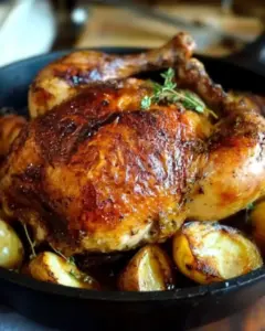 Poulet rôti maison façon rôtisserie