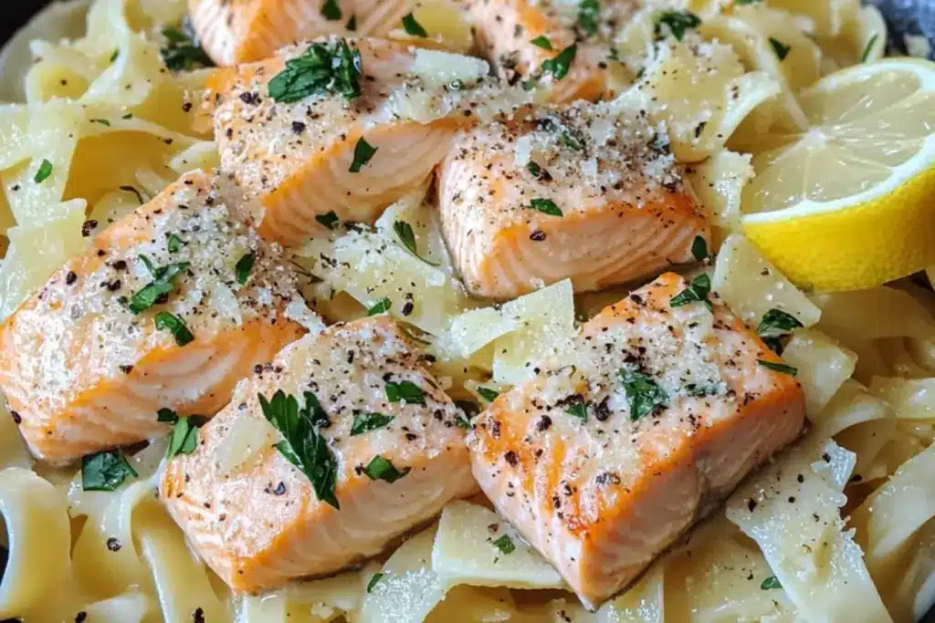 Pâtes au saumon
