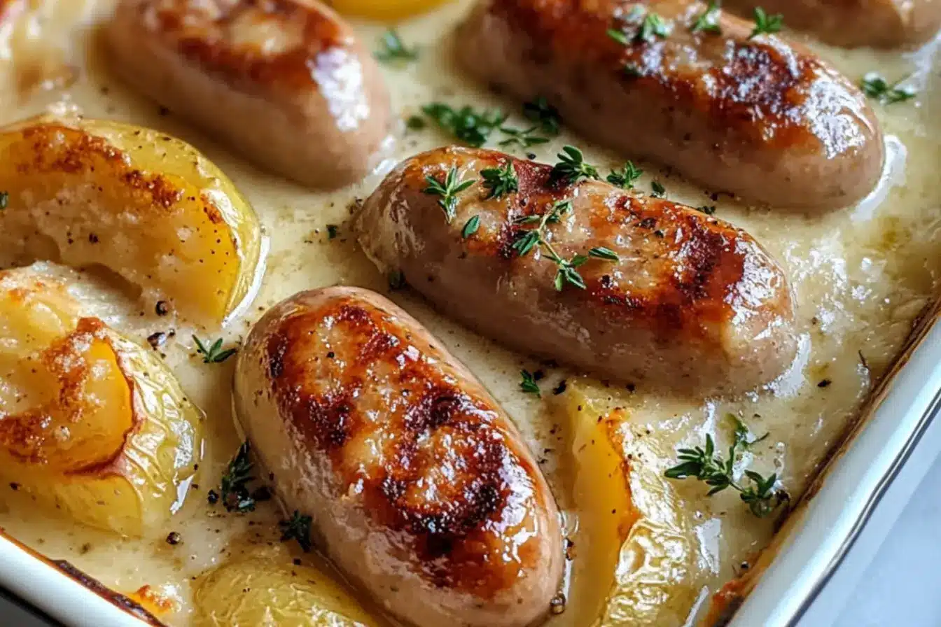 Saucisses et purée avec sa sauce 2 recette saucisses purée