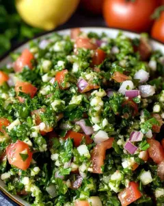 Taboulé : Recette authentique et rapide